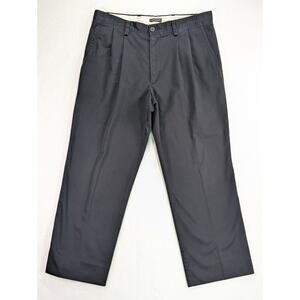 Dockers D3 34W 27L (labeled 34W 29L) Black Pleated Twill Khakis Pants